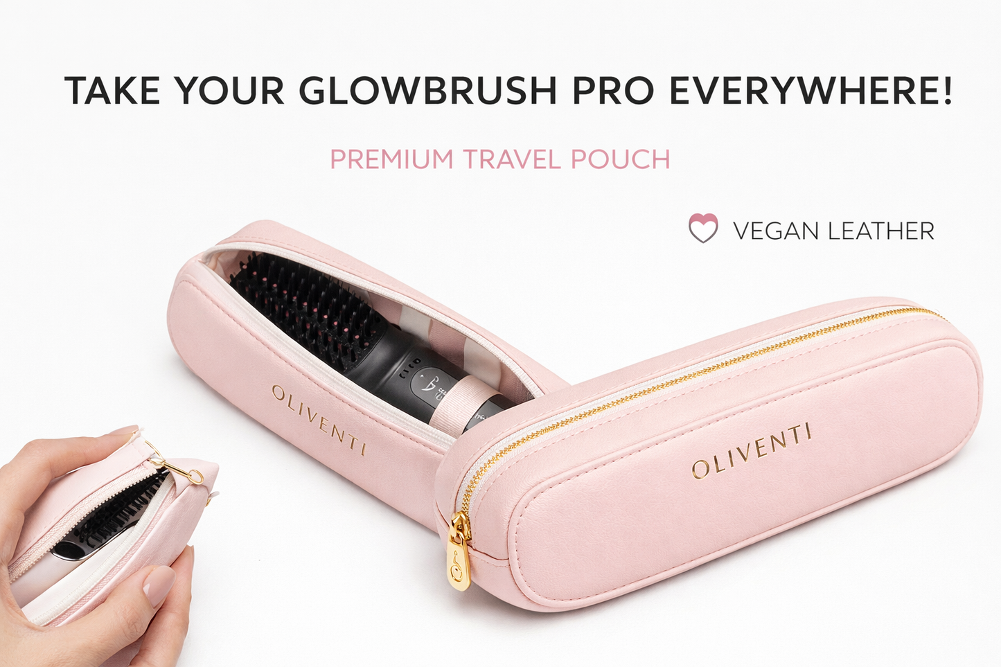 Leather Pouch for Glow Brush